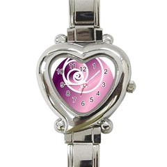 Rose Heart Italian Charm Watch by Jylart