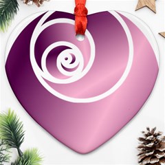 Rose Heart Ornament (two Sides) by Jylart