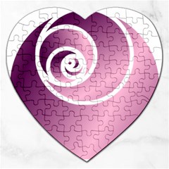 Rose  Jigsaw Puzzle (heart) by Jylart