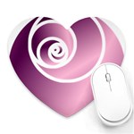 rose  Heart Mousepads Front