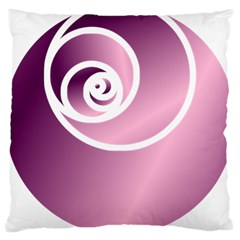 Rose  Large Cushion Case (two Sides) by Jylart