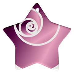 Rose  Star Ornament (two Sides)