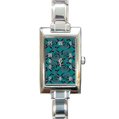 Spirals Rectangle Italian Charm Watch by Jylart