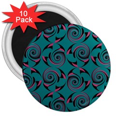 Spirals 3  Magnets (10 Pack)  by Jylart