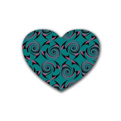 Spirals Heart Coaster (4 Pack)  by Jylart