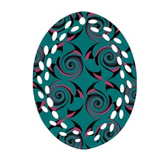 Spirals Oval Filigree Ornament (two Sides)