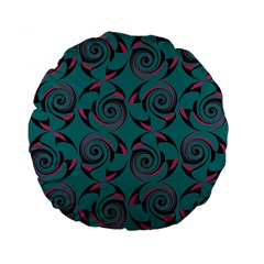 Spirals Standard 15  Premium Flano Round Cushions