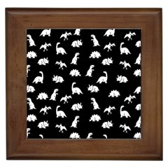 Dinosaurs Pattern Framed Tiles by Valentinaart