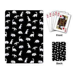 Dinosaurs Pattern Playing Card by Valentinaart