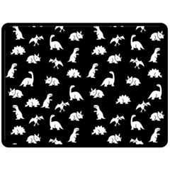 Dinosaurs Pattern Fleece Blanket (large)  by Valentinaart