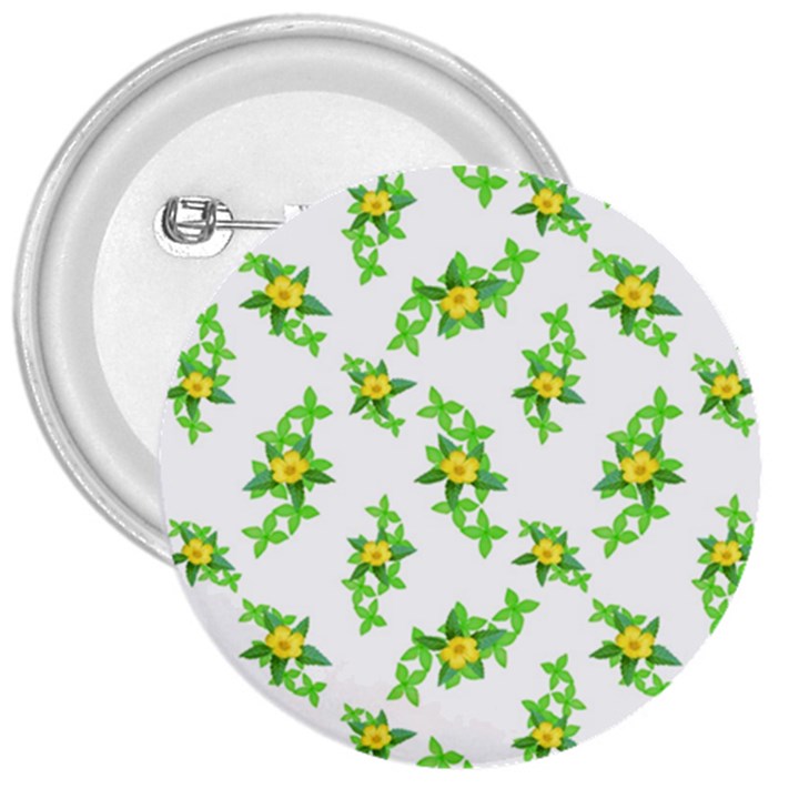 Airy Floral Pattern 3  Buttons