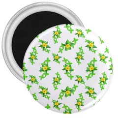 Airy Floral Pattern 3  Magnets by dflcprints