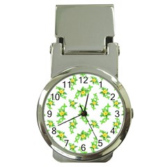 Airy Floral Pattern Money Clip Watches by dflcprints