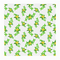 Airy Floral Pattern Medium Glasses Cloth (2-side) by dflcprints