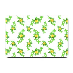 Airy Floral Pattern Small Doormat  by dflcprints