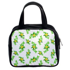 Airy Floral Pattern Classic Handbags (2 Sides) by dflcprints