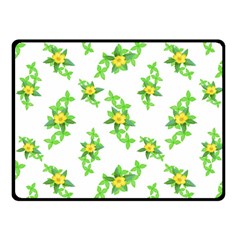 Airy Floral Pattern Fleece Blanket (small) by dflcprints