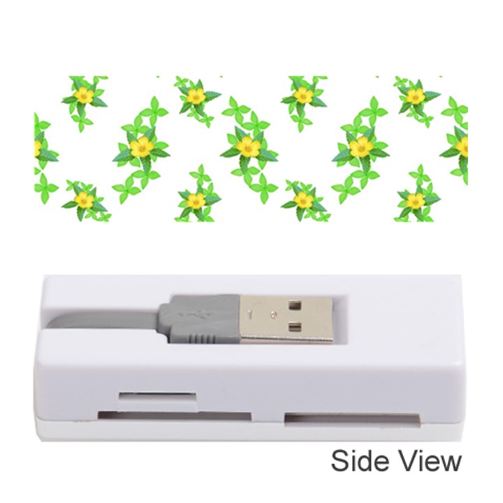 Airy Floral Pattern Memory Card Reader (Stick) 