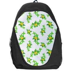 Airy Floral Pattern Backpack Bag by dflcprints