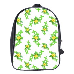 Airy Floral Pattern School Bag (xl) by dflcprints