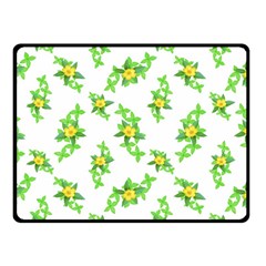 Airy Floral Pattern Double Sided Fleece Blanket (small)  by dflcprints