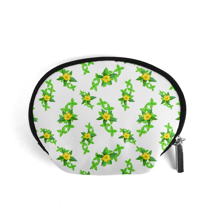 Airy Floral Pattern Accessory Pouches (Small) 