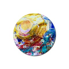 June Gloom 10 Rubber Coaster (round)  by bestdesignintheworld