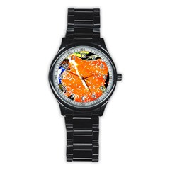 Smashed Butterfly 6 Stainless Steel Round Watch by bestdesignintheworld