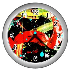 Enigma 2 Wall Clocks (silver)  by bestdesignintheworld