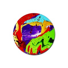 Untitled Island 2 Rubber Coaster (round)  by bestdesignintheworld