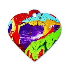 Untitled Island 2 Dog Tag Heart (one Side) by bestdesignintheworld