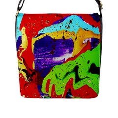 Untitled Island 2 Flap Messenger Bag (l) 