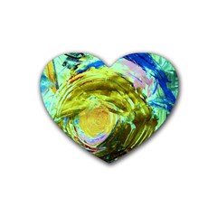 June Gloom 9 Rubber Coaster (heart)  by bestdesignintheworld