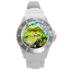 June Gloom 9 Round Plastic Sport Watch (l) by bestdesignintheworld