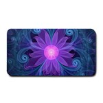 Blown Glass Flower of an ElectricBlue Fractal Iris Medium Bar Mats 16 x8.5  Bar Mat