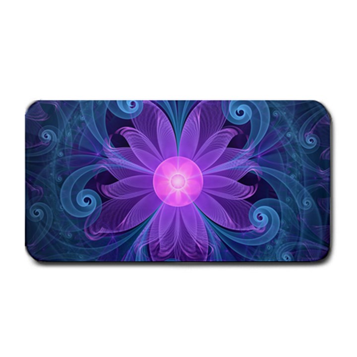 Blown Glass Flower of an ElectricBlue Fractal Iris Medium Bar Mats