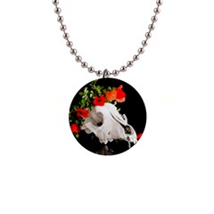 Animal Skull With A Wreath Of Wild Flower Button Necklaces