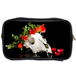 Animal skull with a wreath of wild flower Toiletries Bags 2-Side Front