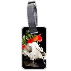 Animal Skull With A Wreath Of Wild Flower Luggage Tags (one Side)  by igorsin