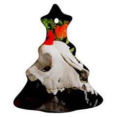 Animal Skull With A Wreath Of Wild Flower Ornament (christmas Tree) 