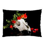 Animal skull with a wreath of wild flower Pillow Case (Two Sides) Front