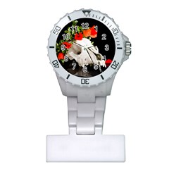 Animal Skull With A Wreath Of Wild Flower Plastic Nurses Watch