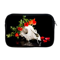 Animal Skull With A Wreath Of Wild Flower Apple Macbook Pro 17  Zipper Case