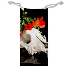 Animal Skull With A Wreath Of Wild Flower Jewelry Bag by igorsin