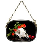 Animal skull with a wreath of wild flower Chain Purse (One Side) Front