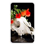 Animal skull with a wreath of wild flower Memory Card Reader (Rectangular) Front