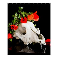 Animal Skull With A Wreath Of Wild Flower Shower Curtain 60  X 72  (medium) by igorsin