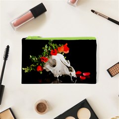 Animal Skull With A Wreath Of Wild Flower Cosmetic Bag (xs) by igorsin