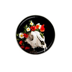 Animal Skull With A Wreath Of Wild Flower Hat Clip Ball Marker by igorsin