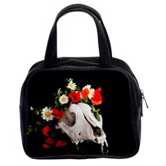 Animal Skull With A Wreath Of Wild Flower Classic Handbags (2 Sides) by igorsin